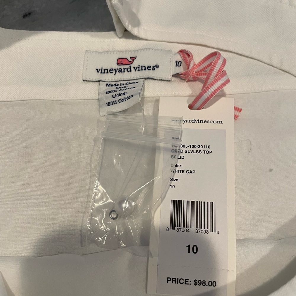 Vineyard Vines Classic White Tank Top - Picture 5 of 6
